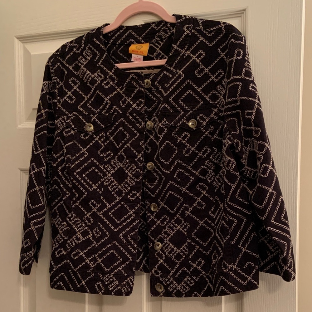 Ruby Rd. Black and White Women’s Blazer